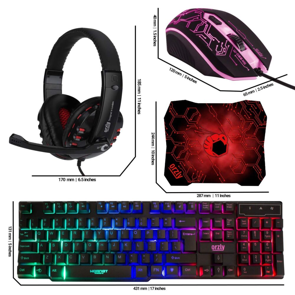 Gaming Keyboard and Mouse and Mouse pad and Gaming Headset - Image 4