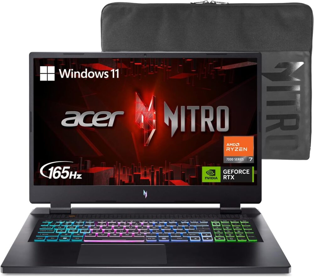 Acer Nitro 17 Gaming Laptop | AMD Ryzen 7 7735HS Octa-Core CPU - Image 12