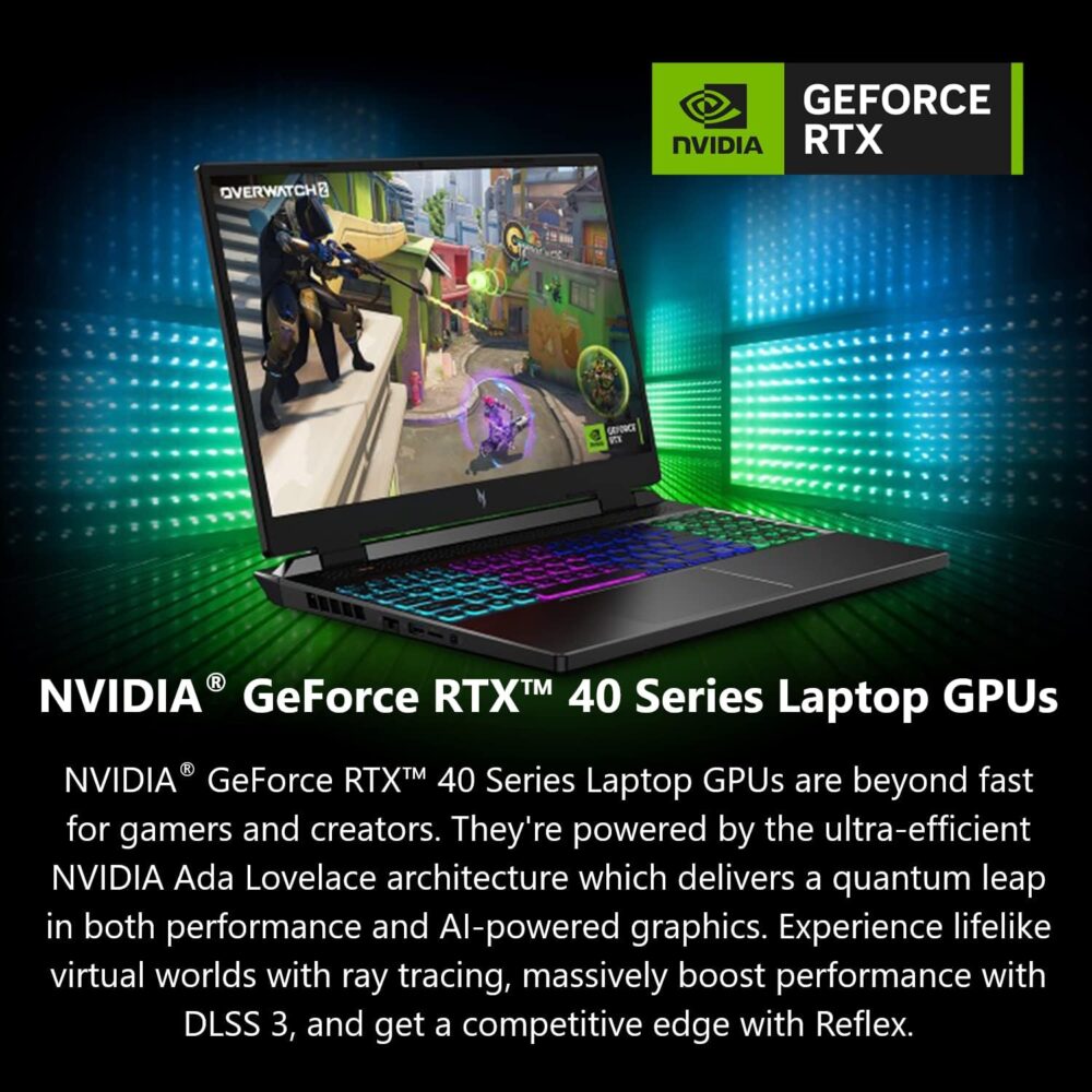 High-performance gaming laptop with AMD Ryzen 7 and NVIDIA RTX 4060