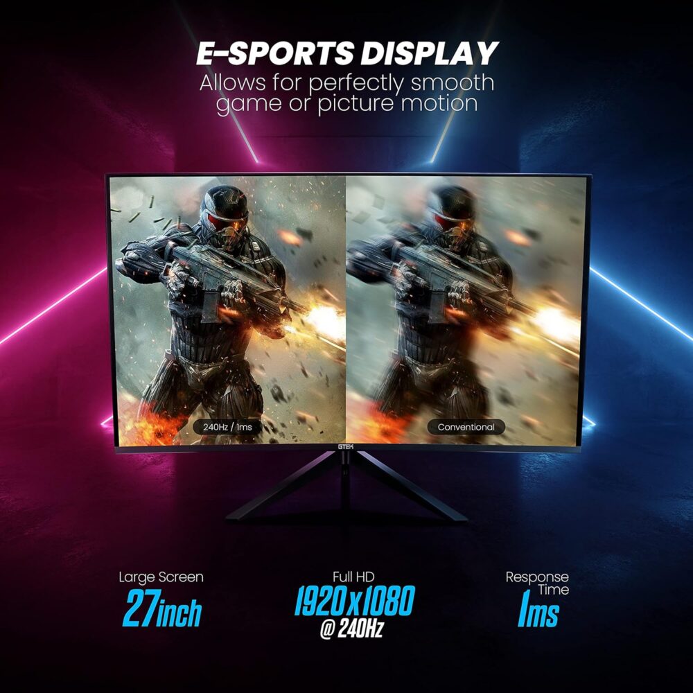 GTEK 240Hz Gaming Monitor - Image 4